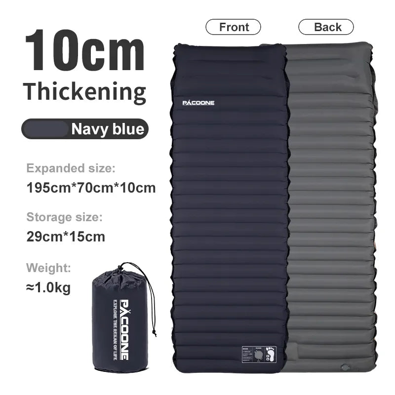 🌲 CampCloud 10 Air Pad – Self-Inflating Adventure Mattress