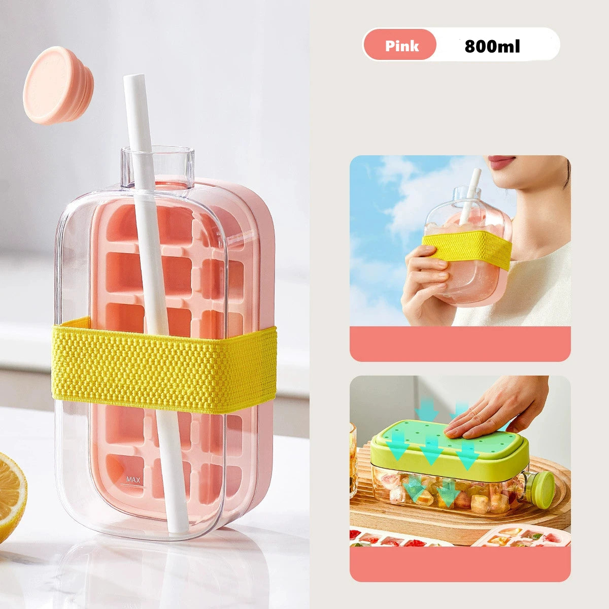 IceLuxe ❄️🥂 – Stylish Ice Ball Freezing Tray