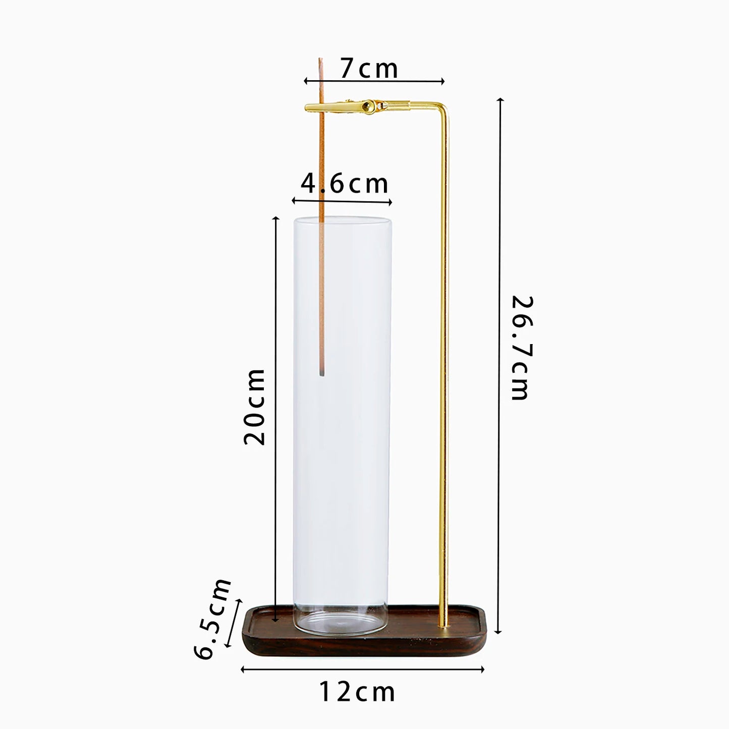 🌿 ZenFlow Glass Burner – Clean & Calm Incense Holder with Ash Catcher