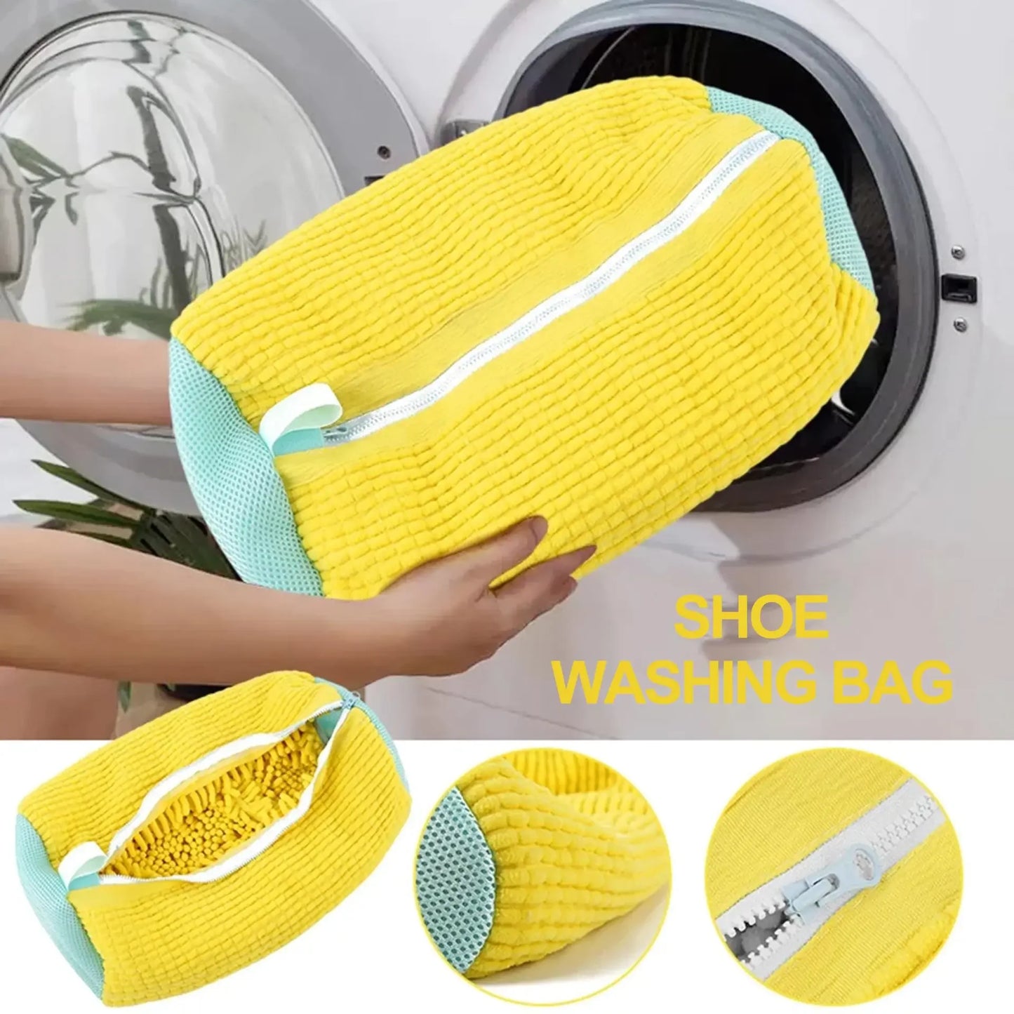 👟 SneakClean Magic Bag – Gentle Shoe Washer & Dryer Protector