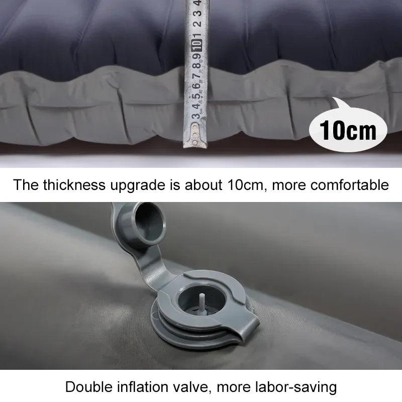 🌲 CampCloud 10 Air Pad – Self-Inflating Adventure Mattress