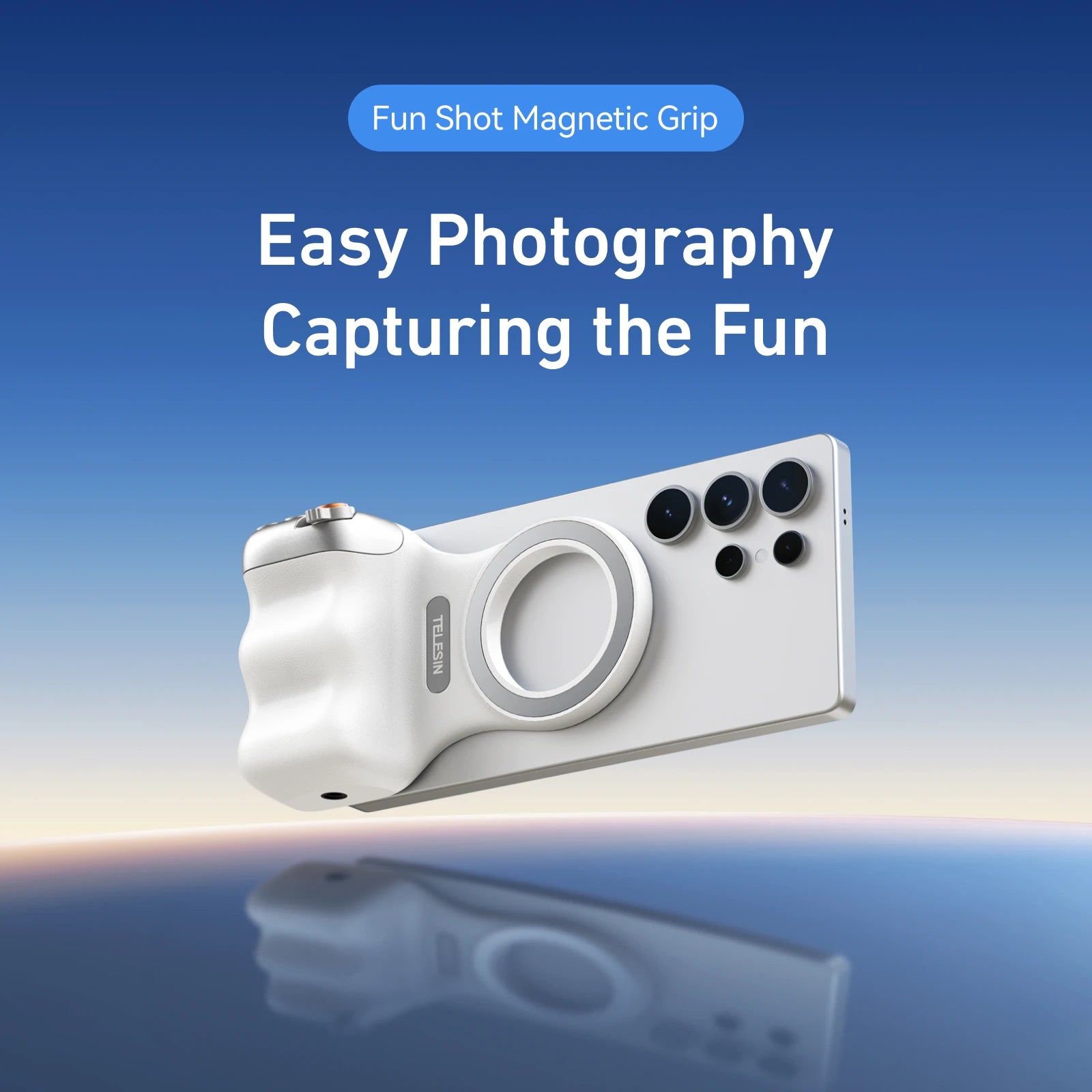 🎬 MagniFlex Phone Handle – Hands-Free Magnetic Phone Grip