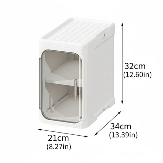 4-Tier Rolling Storage Cabinet