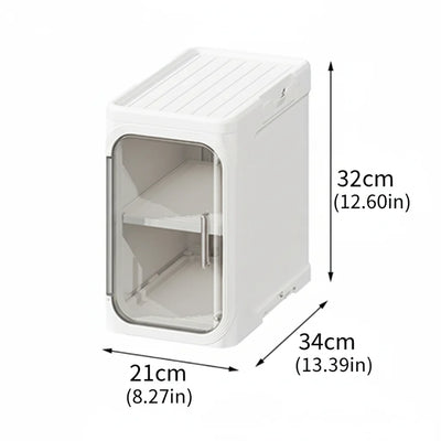 4-Tier Rolling Storage Cabinet