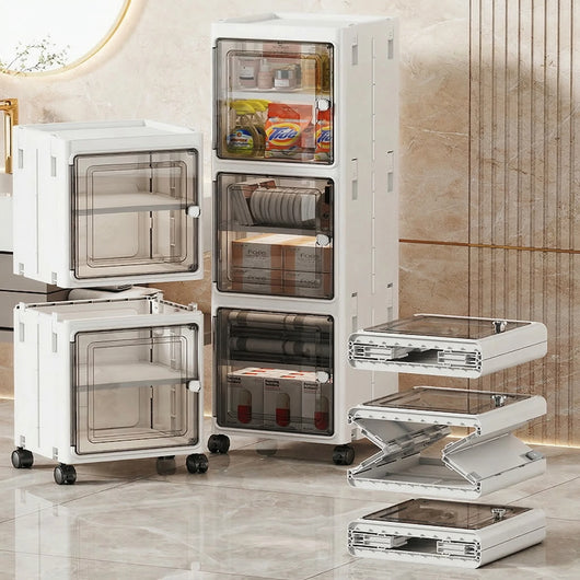 4-Tier Rolling Storage Cabinet