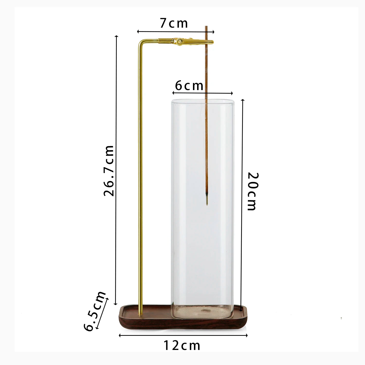 🌿 ZenFlow Glass Burner – Clean & Calm Incense Holder with Ash Catcher