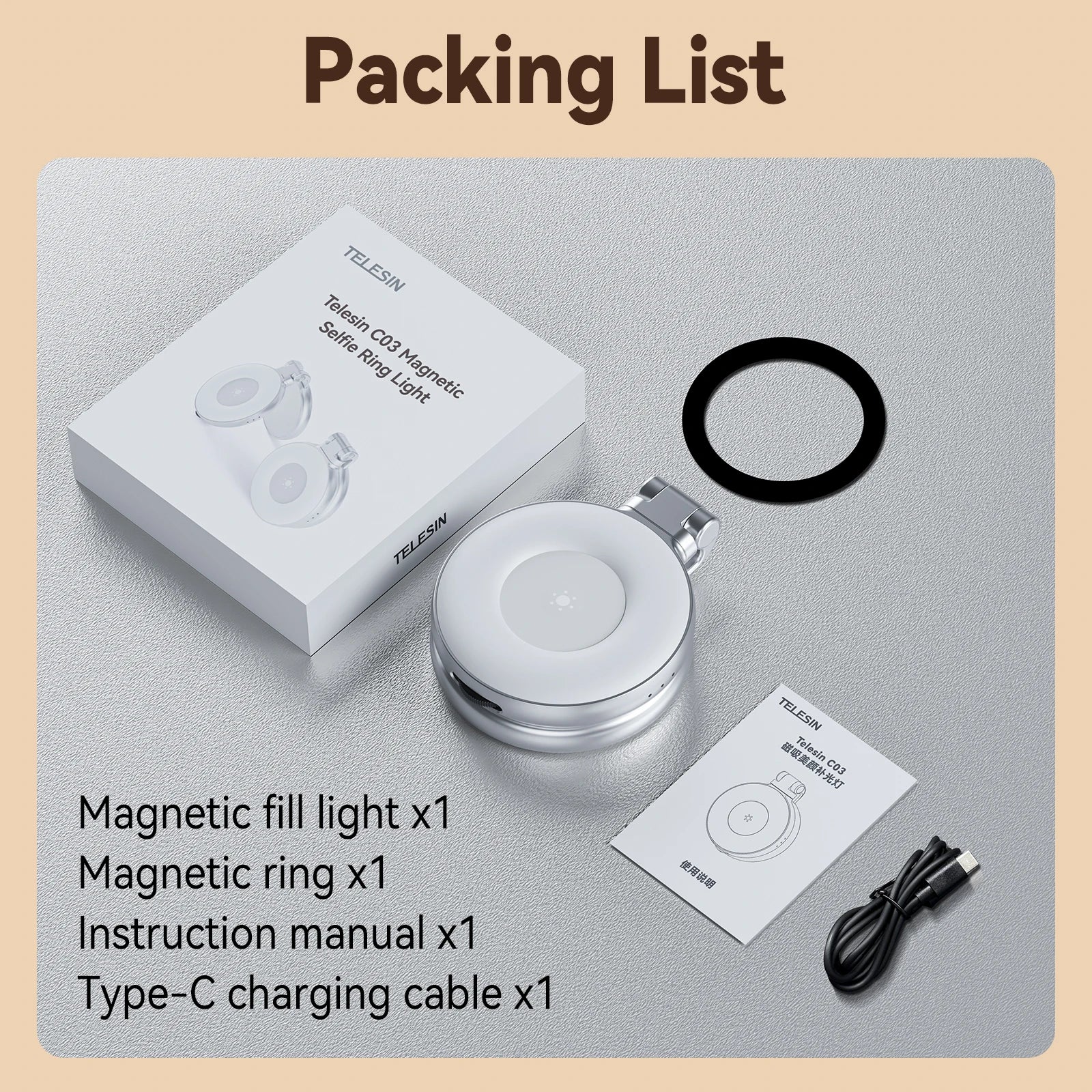 Magnetic Mini Selfie Light – Perfect Lighting Anytime, Anywhere! 💡📸