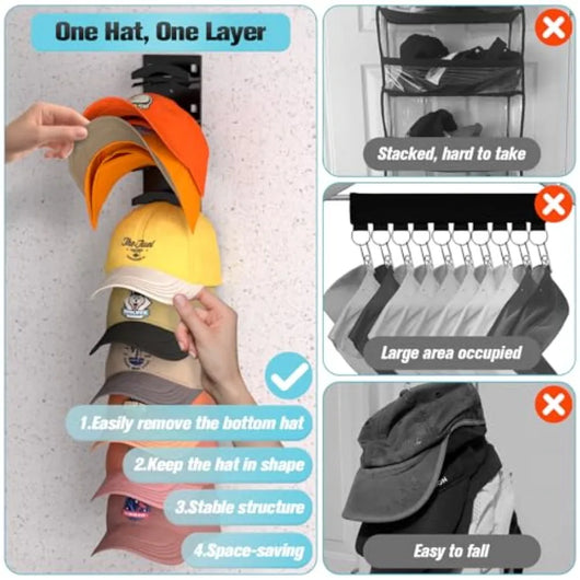 FindersFrenzy Hat Organizer Rack