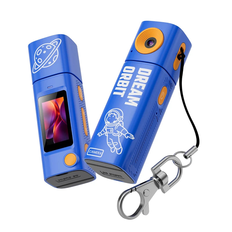 G10 Lipstick CCD 2K Mini Thumb Camera Student Action Camera 61° HD Wide-Angle Photo Video Recorder in DOPAMINE Colorway