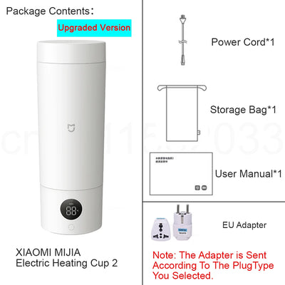 Portable Electric Heating Cup 2: 350Ml,6-Level Temp Control,12-Hour Keep Warm,316L Stainless Steel, Travel-Friendly