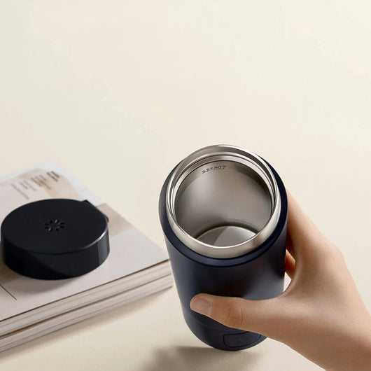 Portable Electric Heating Cup 2: 350Ml,6-Level Temp Control,12-Hour Keep Warm,316L Stainless Steel, Travel-Friendly