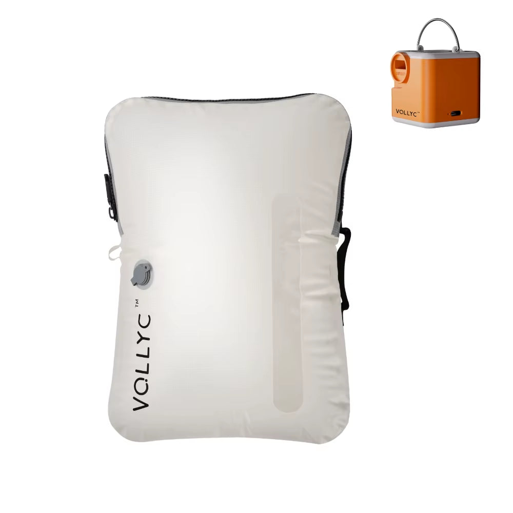 FLEXTAIL X VOLLYC EZYPACK - 25L Vacuum Storage Bag, Reusable Clothing Storage Bag, Travel Backpack Luggage Bag, 85% Compression
