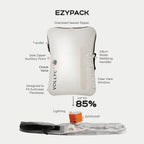 FLEXTAIL X VOLLYC EZYPACK - 25L Vacuum Storage Bag, Reusable Clothing Storage Bag, Travel Backpack Luggage Bag, 85% Compression
